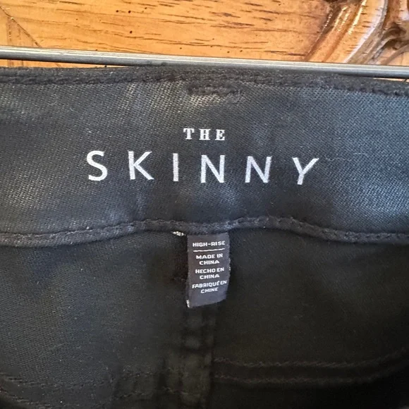 White House Black Market High-Rise Black Skinny Jeans 25$ - Picture 4 of 7